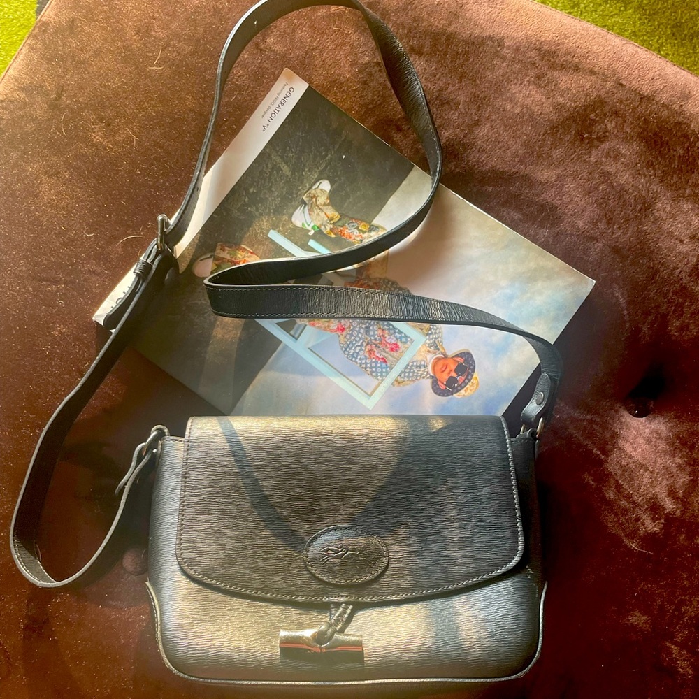 LONGCHAMP ROSEAU LEATHER CROSS BODY BAG